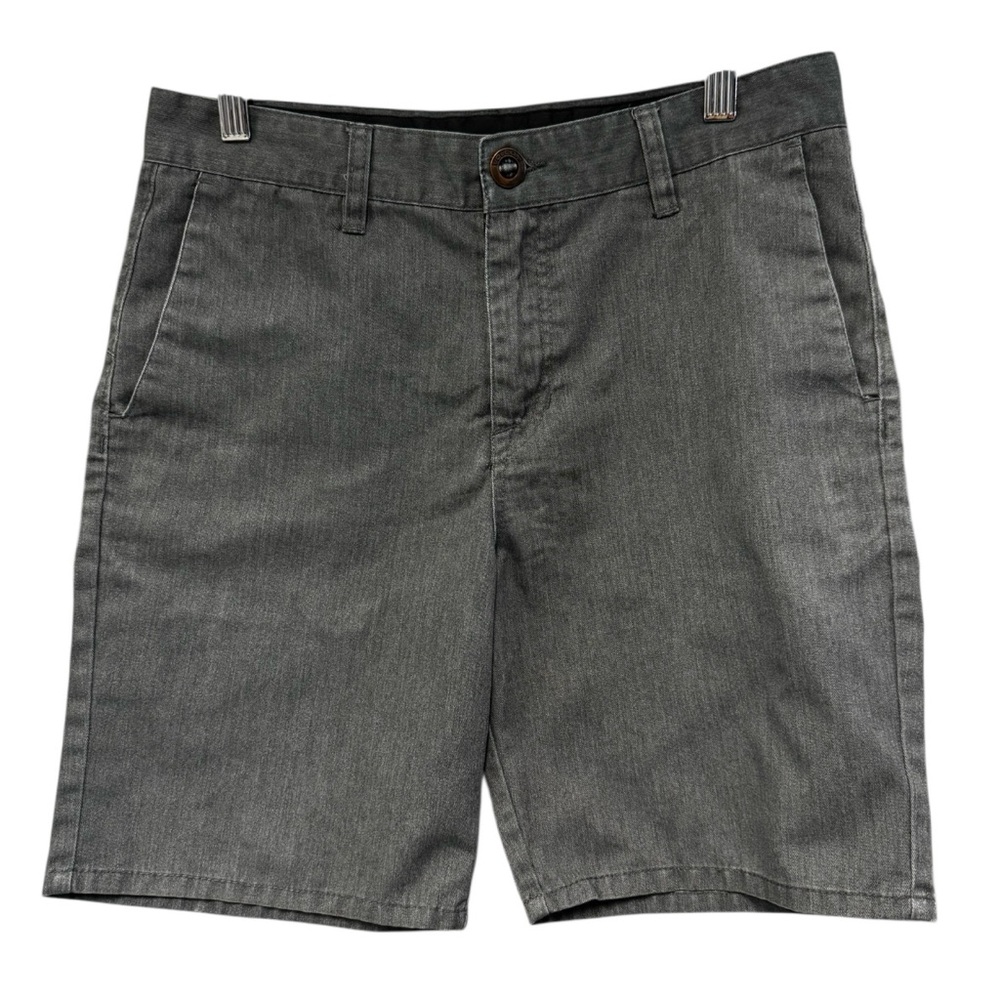 Volcom Gray Flat Front True To This Shorts Classic Casual Style Sz.30